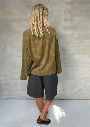 Tinsi check skjorte Gartner Green/Beige Boii Studios 